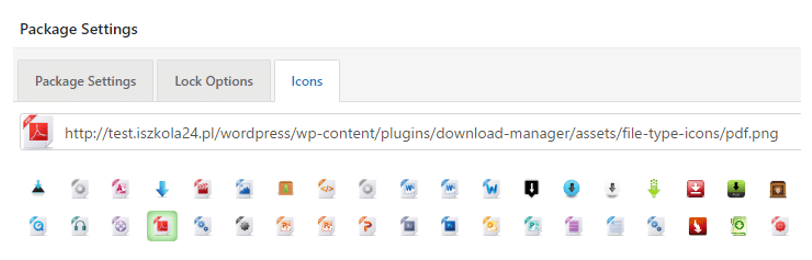 WordPress Download Manager - ikona pliku